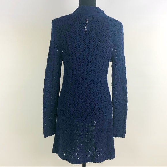 Leo & Nicole | Blue Knit Cardigan | S - Picture 3 of 4